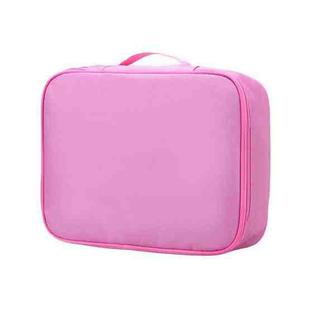 Multifunctional Thickened Large-capacity Document Storage Bag, Specification:Three Layers with Card Slot(Pink)