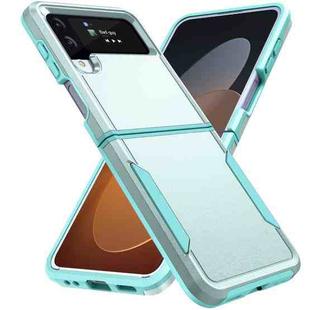For Samsung Galaxy Z Flip4 Pioneer Armor Heavy Duty PC + TPU Phone Case(Green)