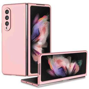 For Samsung Galaxy Z Fold4 Armor Foldable Phone Case(Pink)