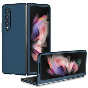 For Samsung Galaxy Z Fold4 Armor Foldable Phone Case(Dark Blue)