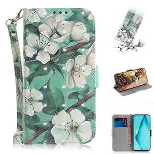 For Huawei nova 7i 3D Painting Horizontal Flip Leather Case with Holder & Card Slot & Wallet & Lanyard(Watercolor flowers)