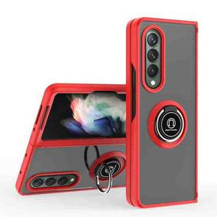 For Samsung Galaxy Z Fold4 Q Shadow 1 Series TPU + PC Holder Phone Case(Red)