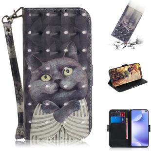 For Xiaomi Redmi K30 3D Painting Horizontal Flip Leather Case with Holder & Card Slot & Wallet & Lanyard(Embrace the cat)