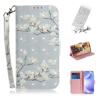 For Xiaomi Redmi K30 3D Painting Horizontal Flip Leather Case with Holder & Card Slot & Wallet & Lanyard(Magnolia flower)