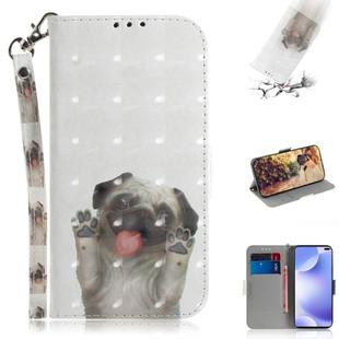 For Xiaomi Redmi K30 3D Painting Horizontal Flip Leather Case with Holder & Card Slot & Wallet & Lanyard(Pug)