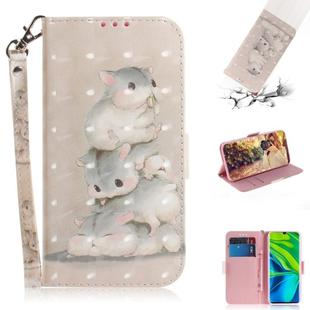 For Xiaomi Mi Note 10 3D Painting Horizontal Flip Leather Case with Holder & Card Slot & Wallet & Lanyard(Squirrel)