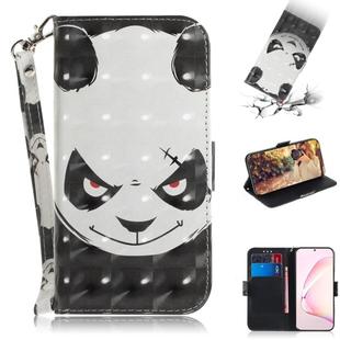 For Galaxy Note 10 Lite / A81 3D Painting Horizontal Flip Leather Case with Holder & Card Slot & Wallet & Lanyard(Angry bear)