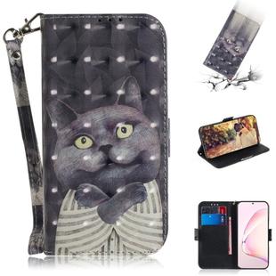 For Galaxy S10 Lite / A91 3D Painting Horizontal Flip Leather Case with Holder & Card Slot & Wallet & Lanyard(Embrace the cat)