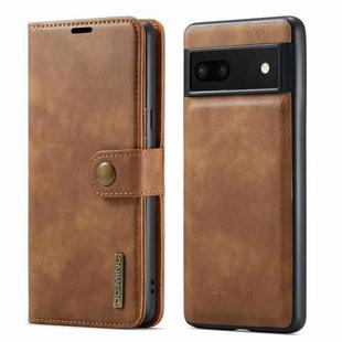 For Google Pixel 7 DG.MING Crazy Horse Texture Detachable Magnetic Leather Phone Case(Brown)