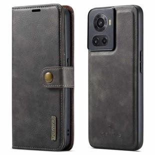 For OnePlus Ace & 10R DG.MING Crazy Horse Texture Detachable Magnetic Leather Phone Case(Grey)