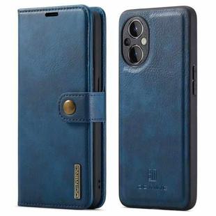 For OnePlus Nord N20 5G DG.MING Crazy Horse Texture Detachable Magnetic Leather Phone Case(Blue)