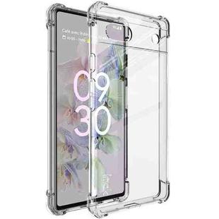 For Google Pixel 6a IMAK All-inclusive Shockproof Airbag TPU Phone Case with Screen Protector(Transparent)