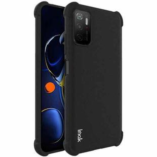 For Xiaomi Redmi Note 11SE 5G/Note 10 5G/ Note 10T 5G/Xiaomi Poco M3 Pro 4G/5G IMAK All-inclusive Shockproof Airbag TPU Case with Screen Protector (Matte Black)