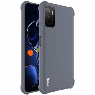For Xiaomi Redmi Note 11SE 5G/Note 10 5G/ Note 10T 5G/Xiaomi Poco M3 Pro 4G/5G IMAK All-inclusive Shockproof Airbag TPU Case with Screen Protector (Matte Grey)