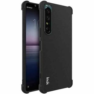 For Sony Xperia 1 IV IMAK All-inclusive Shockproof Airbag TPU Case with Screen Protector (Matte Black)