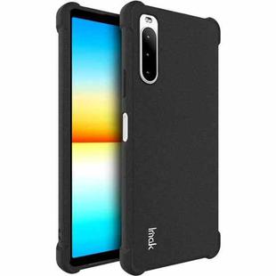 For Sony Xperia 10 IV IMAK All-inclusive Shockproof Airbag TPU Case with Screen Protector (Matte Black)