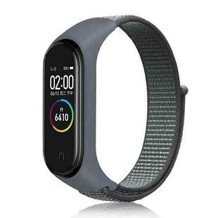 For Xiaomi Mi Band 7 Nylon Weave Watch Band(Storm Grey)