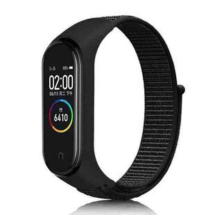 For Xiaomi Mi Band 7 Nylon Weave Watch Band(Solid Black)
