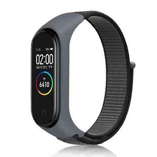 For Xiaomi Mi Band 7 Nylon Weave Watch Band(Iron Anchor Gray)