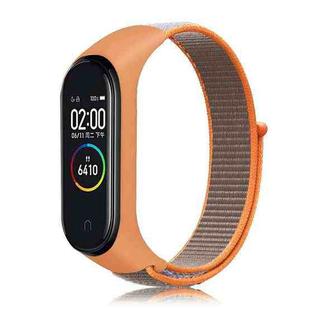 For Xiaomi Mi Band 7 Nylon Weave Watch Band(Bright Orange)