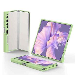 For Huawei Mate Xs 2 GKK Skin Feel Folding Full Coverage Phone Case with Holder(Matcha Green)