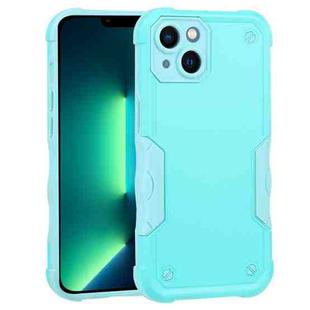For iPhone 14 Plus Non-slip Shockproof Armor Phone Case (Mint Green)
