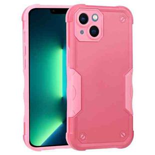 For iPhone 14 Plus Non-slip Shockproof Armor Phone Case (Pink)