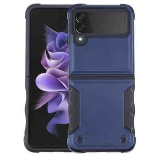 For Samsung Galaxy Z Flip4 Non-slip Shockproof Armor Phone Case(Blue)