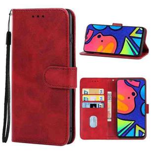 For Samsung Galaxy F41 Leather Phone Case(Red)