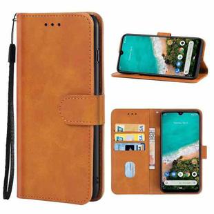 For Xiaomi Mi A3 Leather Phone Case(Brown)