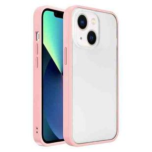 For iPhone 14 Plus Translucent Skin Feel Frosted Phone Case (Pink)