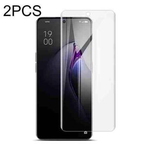 For OPPO Reno8 Pro+ 5G / Reno8 Pro 5G Global 2 PCS IMAK Curved Full Screen Hydrogel Film Front Protector