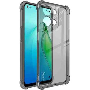 For OPPO Reno8 5G/Reno8 5G Global IMAK All-inclusive Shockproof Airbag TPU Case with Screen Protector (Transparent Black)