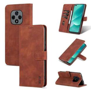 For Huawei Nova 9Z/Enjoy 50 Plus AZNS Skin Feel Calf Texture Flip Leather Phone Case(Brown)