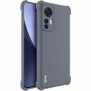 For Xiaomi 12 / 12X IMAK All-inclusive Shockproof Airbag TPU Phone Case with Screen Protector (Matte Grey)
