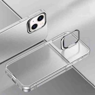 For iPhone 14 Plus Metal Lens Cover Holder Phone Case (White)