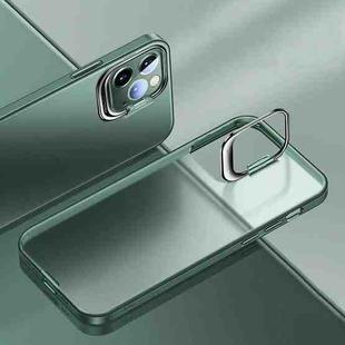 For iPhone 14 Pro Metal Lens Cover Holder Phone Case(Green)
