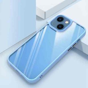 For iPhone 14 Clear Back Shockproof Phone Case (Sierra Blue)