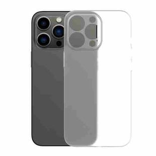 For iPhone 14 Pro Frosted PC Shockproof Phone Case(Transparent)