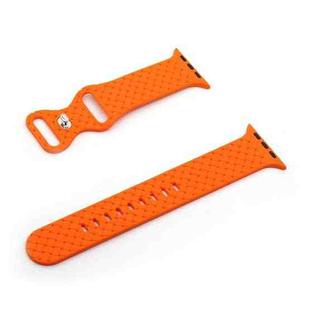 Weave Texture Watch Band For Apple Watch Ultra 49mm / Series 8&7 45mm / SE 2&6&SE&5&4 44mm / 3&2&1 42mm(Orange)