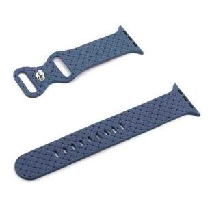 Weave Texture Watch Band For Apple Watch Ultra 49mm / Series 8&7 45mm / SE 2&6&SE&5&4 44mm / 3&2&1 42mm(Sea Blue)