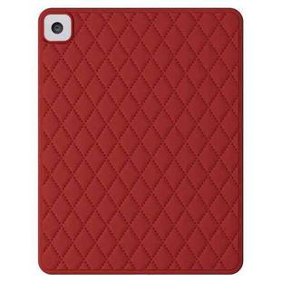 Diamond Lattice Silicone Tablet Case For iPad mini 5 / 4 / 3 / 2 / 1(Red)