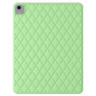 For iPad mini 6 Diamond Lattice Silicone Tablet Case(Green)