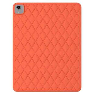 For iPad mini 6 Diamond Lattice Silicone Tablet Case(Orange)