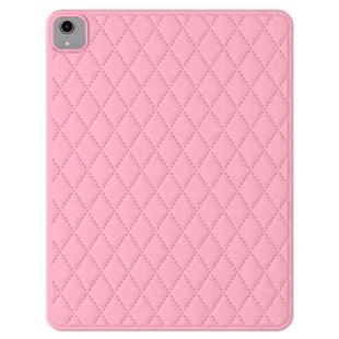 For iPad mini 6 Diamond Lattice Silicone Tablet Case(Pink)