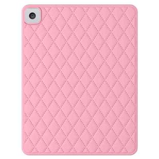 For iPad 10.2 2019 / 2020 / 2021 Diamond Lattice Silicone Tablet Case(Pink)
