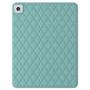 For iPad 10.2 2019 / 2020 / 2021 Diamond Lattice Silicone Tablet Case(Deep Green)