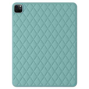 Diamond Lattice Silicone Tablet Case For iPad Air 2022 / Air 2020 10.9 / Pro 11 2021 / 2020 / 2018(Deep Green)