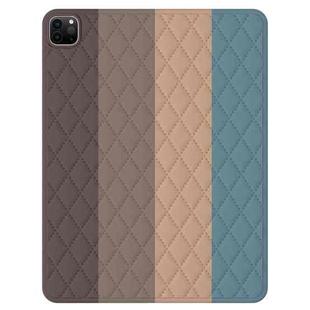 Diamond Lattice Silicone Tablet Case For iPad Air 2022 / Air 2020 10.9 / Pro 11 2021 / 2020 / 2018(Rainbow 20)