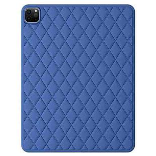 For iPad Pro 12.9 2022 / 2021 / 2020 / 2018 Diamond Lattice Silicone Tablet Case(Blue)